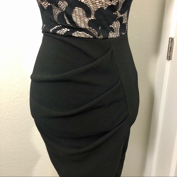 PAPAYA Halter Dress Lace Bodycon Sz S - Picture 4 of 10